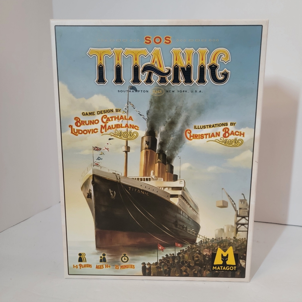 Matagot Card Game SOS Titanic (2nd Ed) Box Open Box. Never Played. Cards Sealed